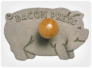 cast iron bacon press