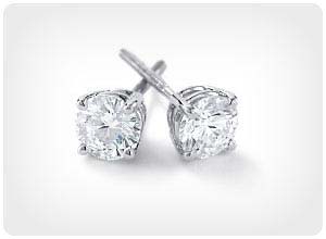 diamond stud earrings