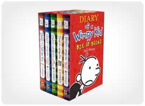 diary of a wimpy kid box of books