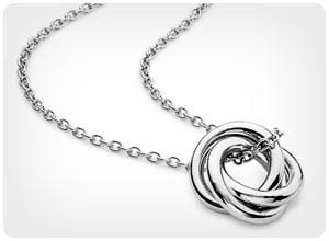infinity love knot pendant