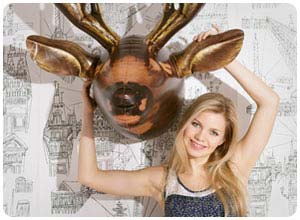 inflatable moose taxidermy