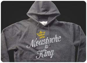 moustache is king hoodie