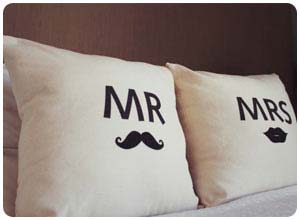 mr. & mrs. pillows