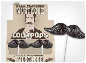 mustache lollipop