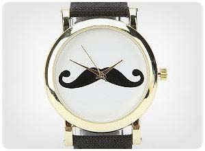 mustache watch