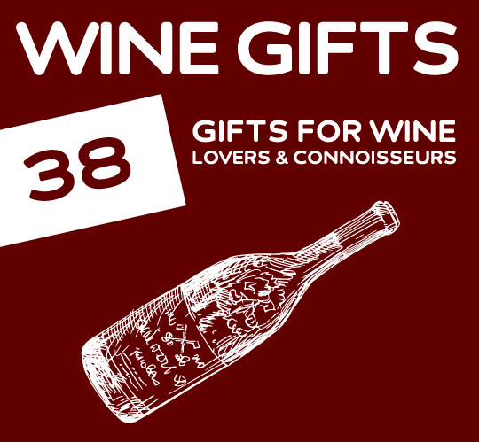 Great list of unique gift ideas for wine lovers.