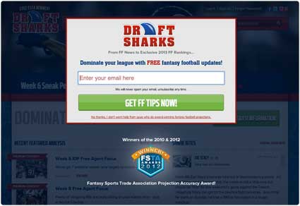 draft sharks fantasy football membership
