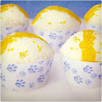 yellow snow cupcakes kit