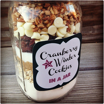 Cranberry Winter Cookies in a Jar