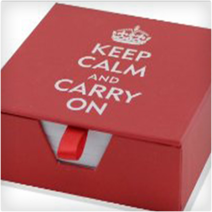 Keep Calm and Carry On Desk Notes