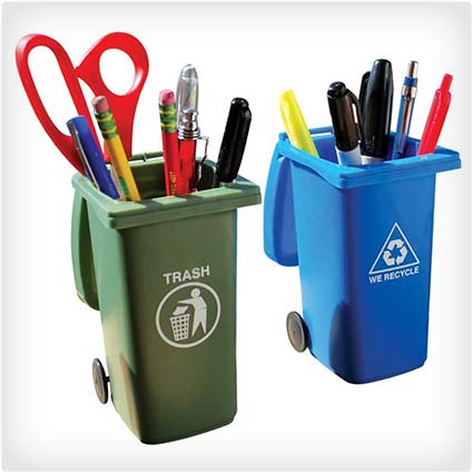 Mini Curbside Trash & Recycle Can Set
