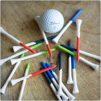 Paint-Dipped Golf Tees