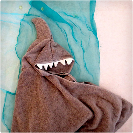 Shark Hoodie Towel