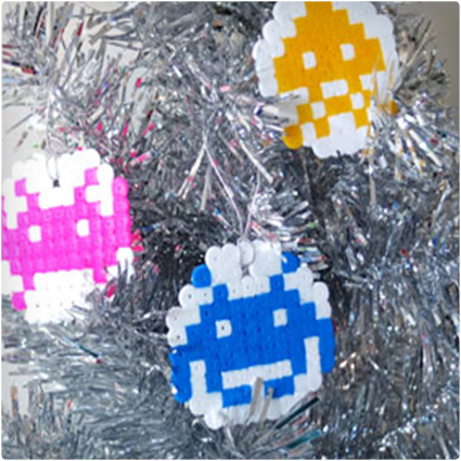 Space Invaders Christmas Ornaments