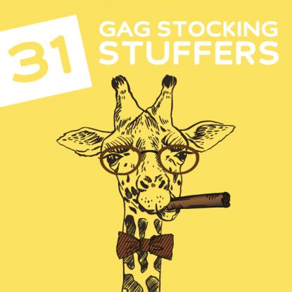 31 Gag Stocking Stuffers They Won’t Expect- love these! 100 times better than socks or a pack of gum.