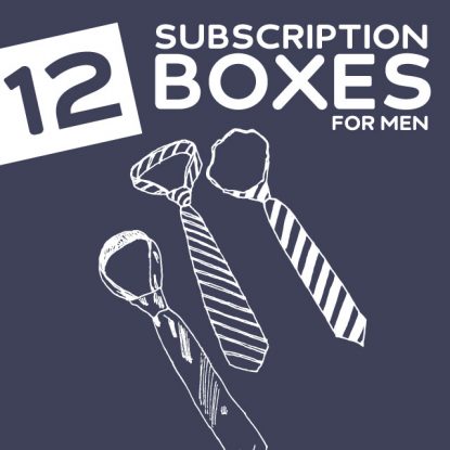 12 Cool Subscription Boxes for Men- get goodies delivered to your door every month with these great subscription boxes.