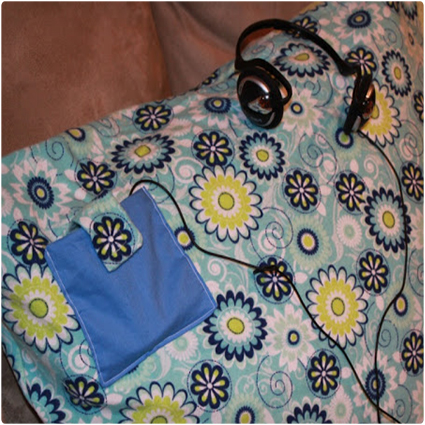 MP3 Player Pocket Pillowcase