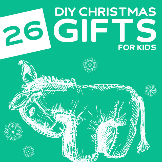 26 Homemade Christmas Gifts for Kids- homemade monster hoodie towels, games, toys and my favorite, marshmallow shooters!
