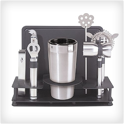 Cocktail Shaker and Bar Tool Set
