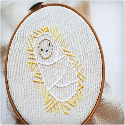 Embroidered Baby Jesus