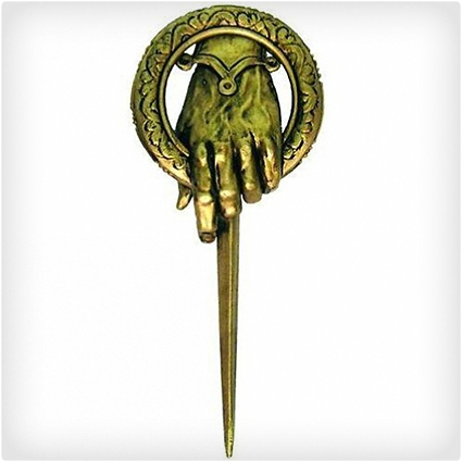 King's Hand Bronze Brooch
