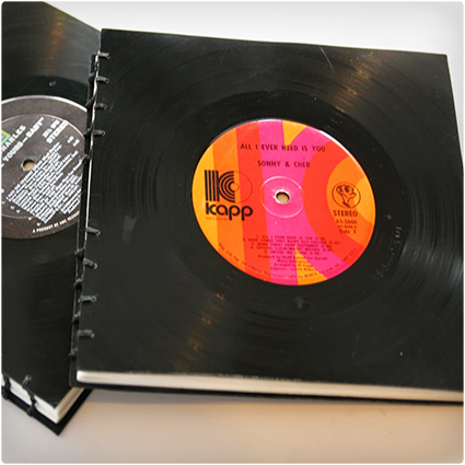 Handmade Vinyl Record Book