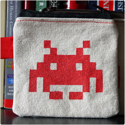 Space Invaders Coin Purse