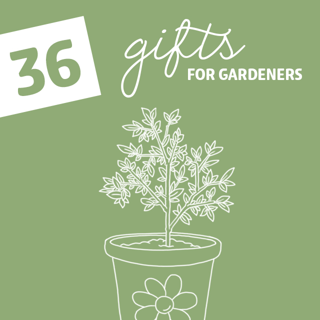 36 Gifts for Gardeners- with the green thumb. All the plant lovers in your life with be in love with these gifts.