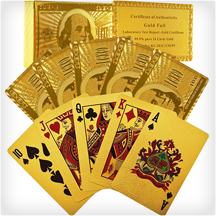 24K Gold Playing Cards