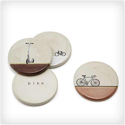 Concrete Bike Coasters
