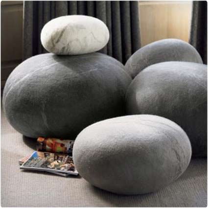 Felted Wool Stones