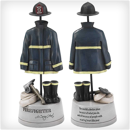 Firefighter Figurine with Poem