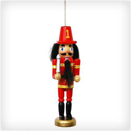 Fireman Nutcracker Ornament