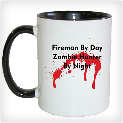 Fireman Zombie Hunter Mug
