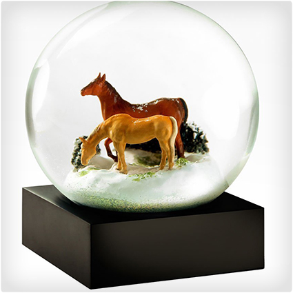Horses Snow Globe