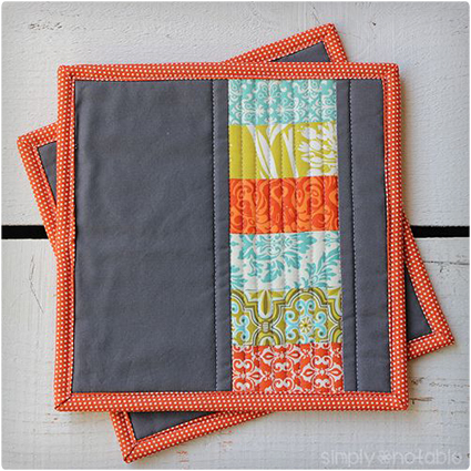 Modern Quilted Potholders