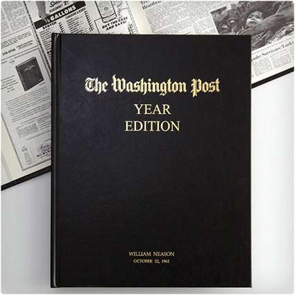 Personalized Washington Post Book