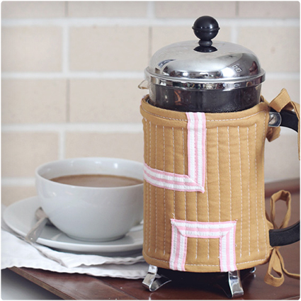 Quilted French Press Coffee Cozy