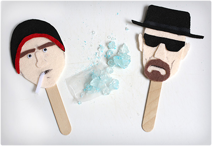 DIY Breaking Bad Stick Puppets