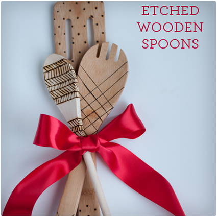 Etched Wooden Spoons