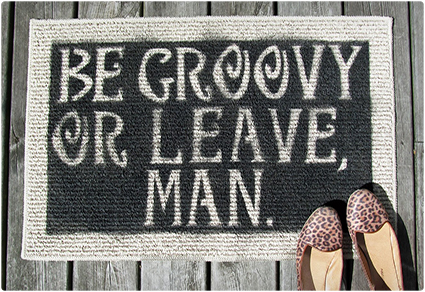 Groovy Welcome Mat