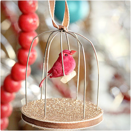 Homemade Birdcage Ornament