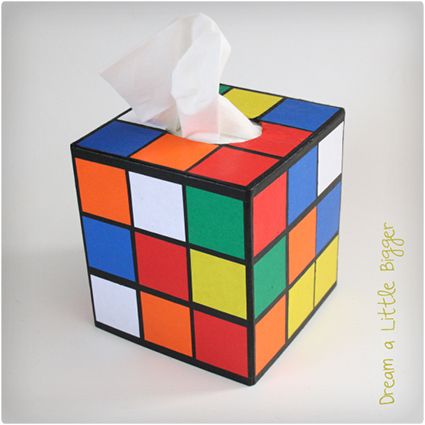 Rubiks Cube Tissue Box