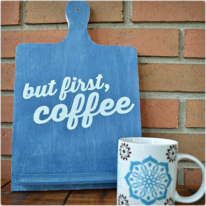 Stenciled Coffee Sign