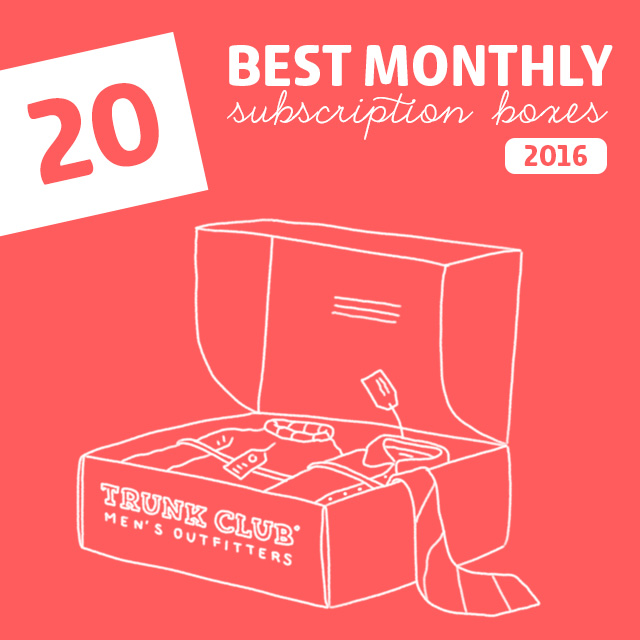 20 Best Monthly Subscription Boxes of 2016- ranked by category. This is an awesome resource! So many great subscription boxes to choose from.