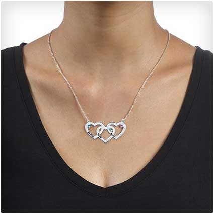 Intertwined-Hearts-Necklace-with-Birthstones