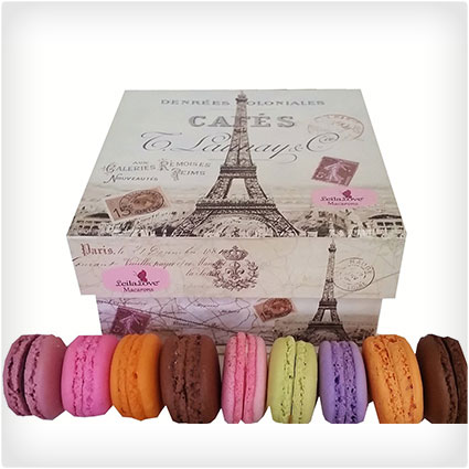 Assorted Macarons in Souvenir Paris Box