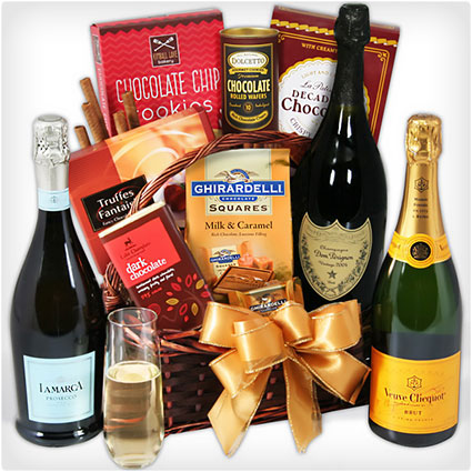 Champagne and Truffles Gift Basket