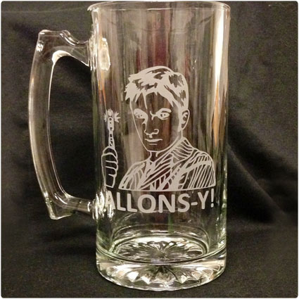 Dr. Who Custom Etched Beer Stein