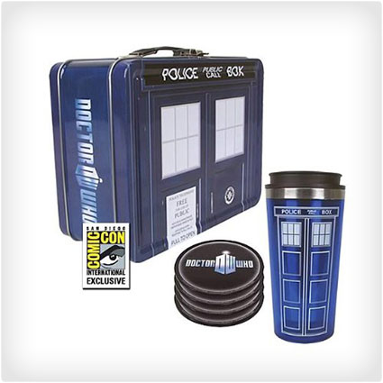 Dr. Who TARDIS Tin Tote Gift Set